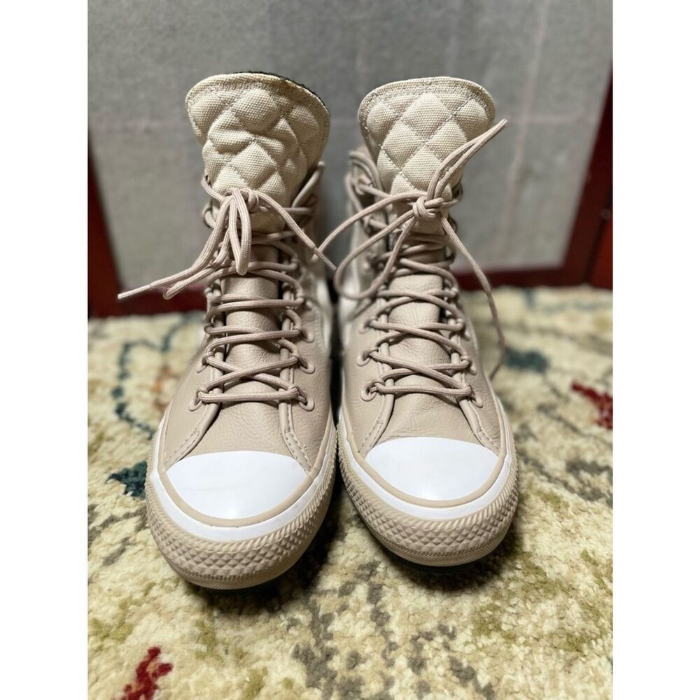 Converse Chuck Taylor Beige & White-Star All Terrain High-Top Sneakers (Unisex) - Picture 10 of 15